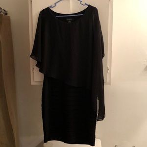 Black cocktail dress straight
